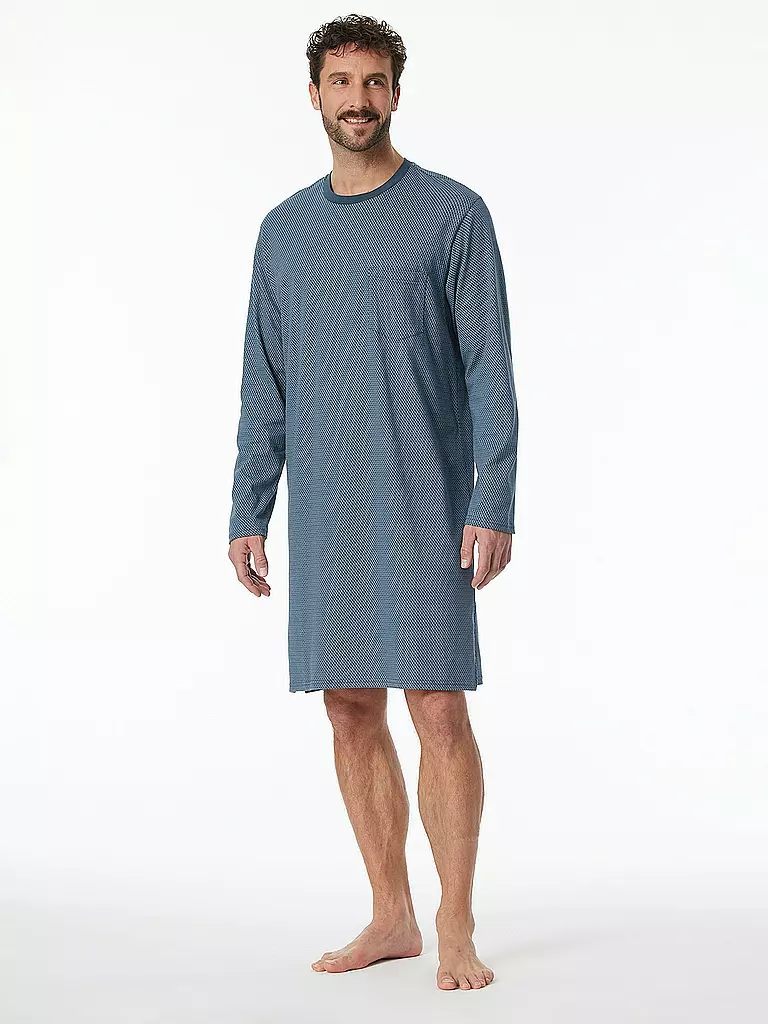 SCHIESSER Nachthemd blau