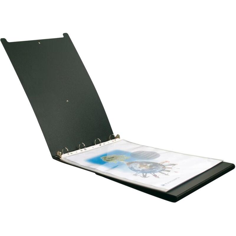 Classeur de présentation 4 anneaux plastifié Exacompta Exashow A3 - Dos 4 cm noir