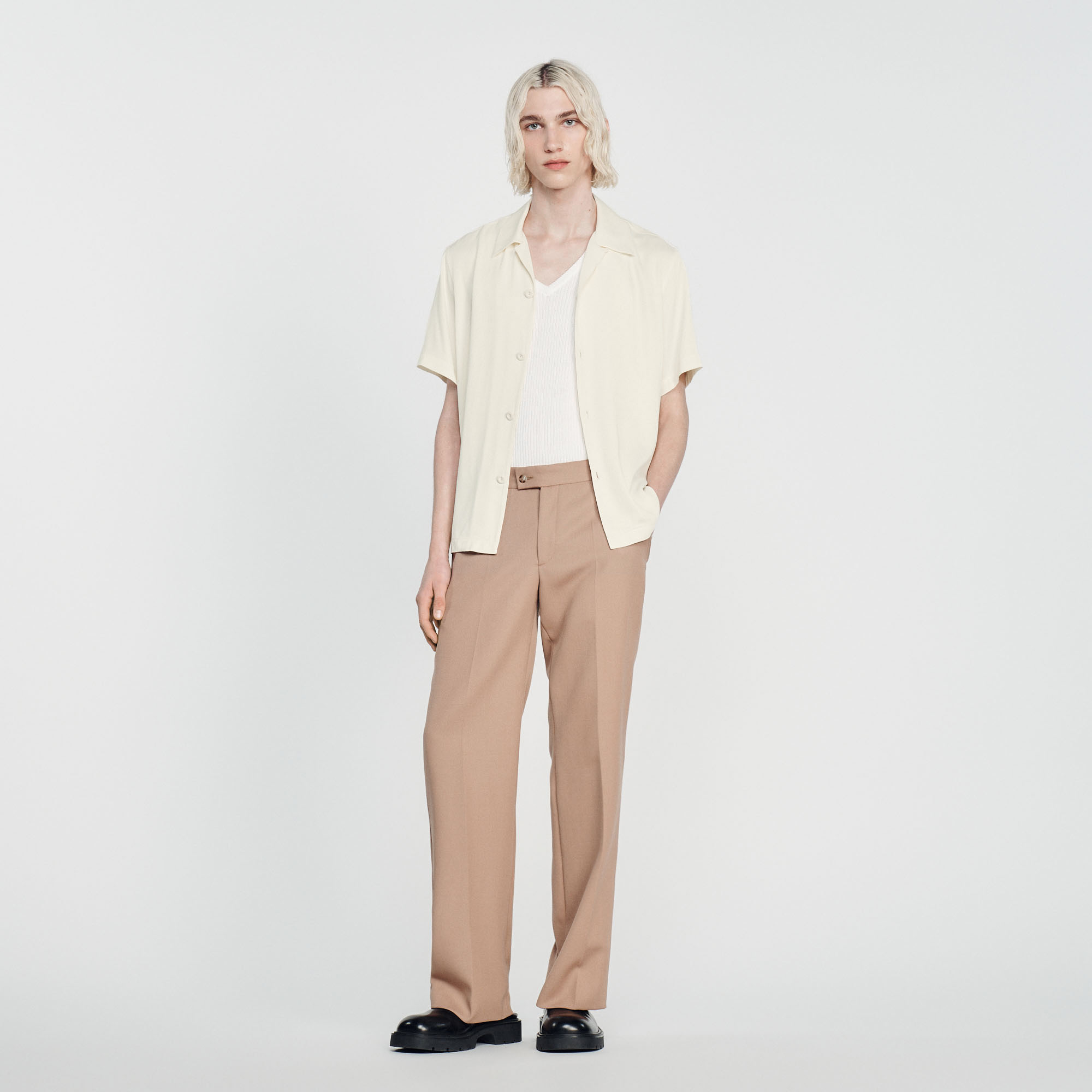 Chemise á manches courtes Homme