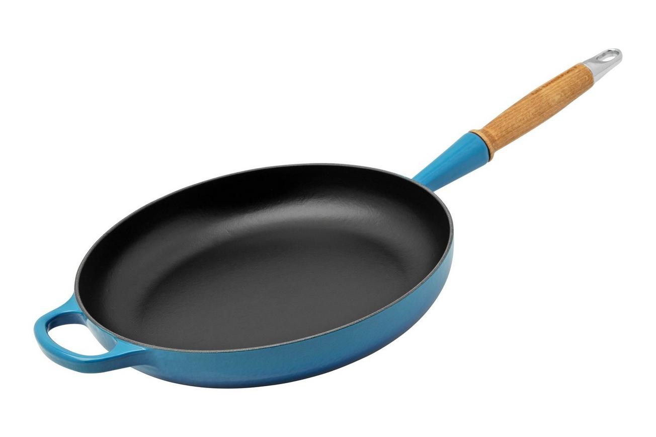 Le Creuset Signature koekenpan, 28 cm, 2.6L, azuurblauw