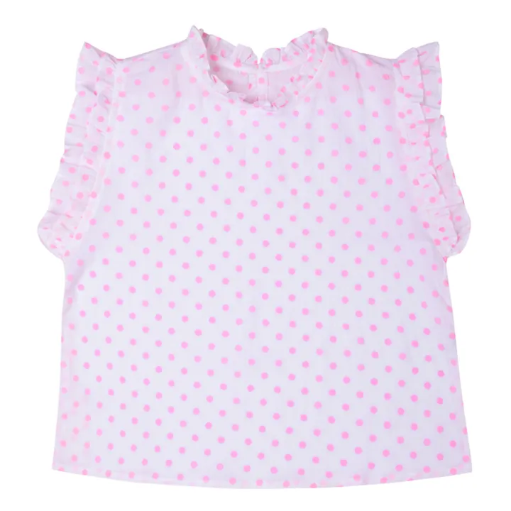 Kidsagogo Top Lola Volants à Pois | Rose