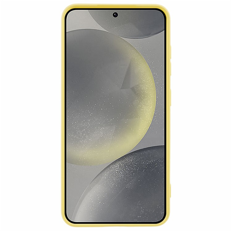 Samsung Galaxy S25 Gummi Case Hülle mit Kameraschutz - Gelb (Matt)