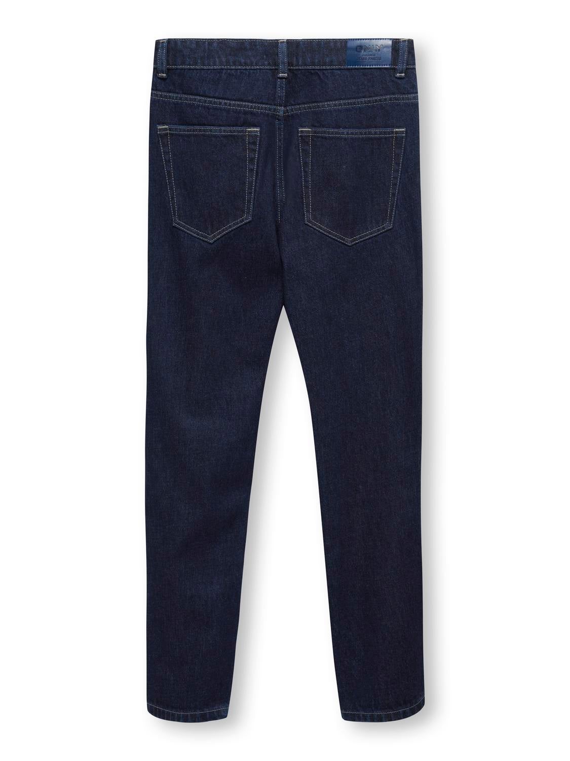 KOBAVI Locker geschnitten Jeans Dark Blue Denim