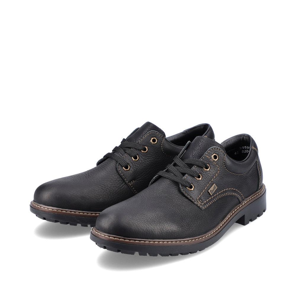 Rieker TEX Herren-Schnürhalbschuh Schwarz
