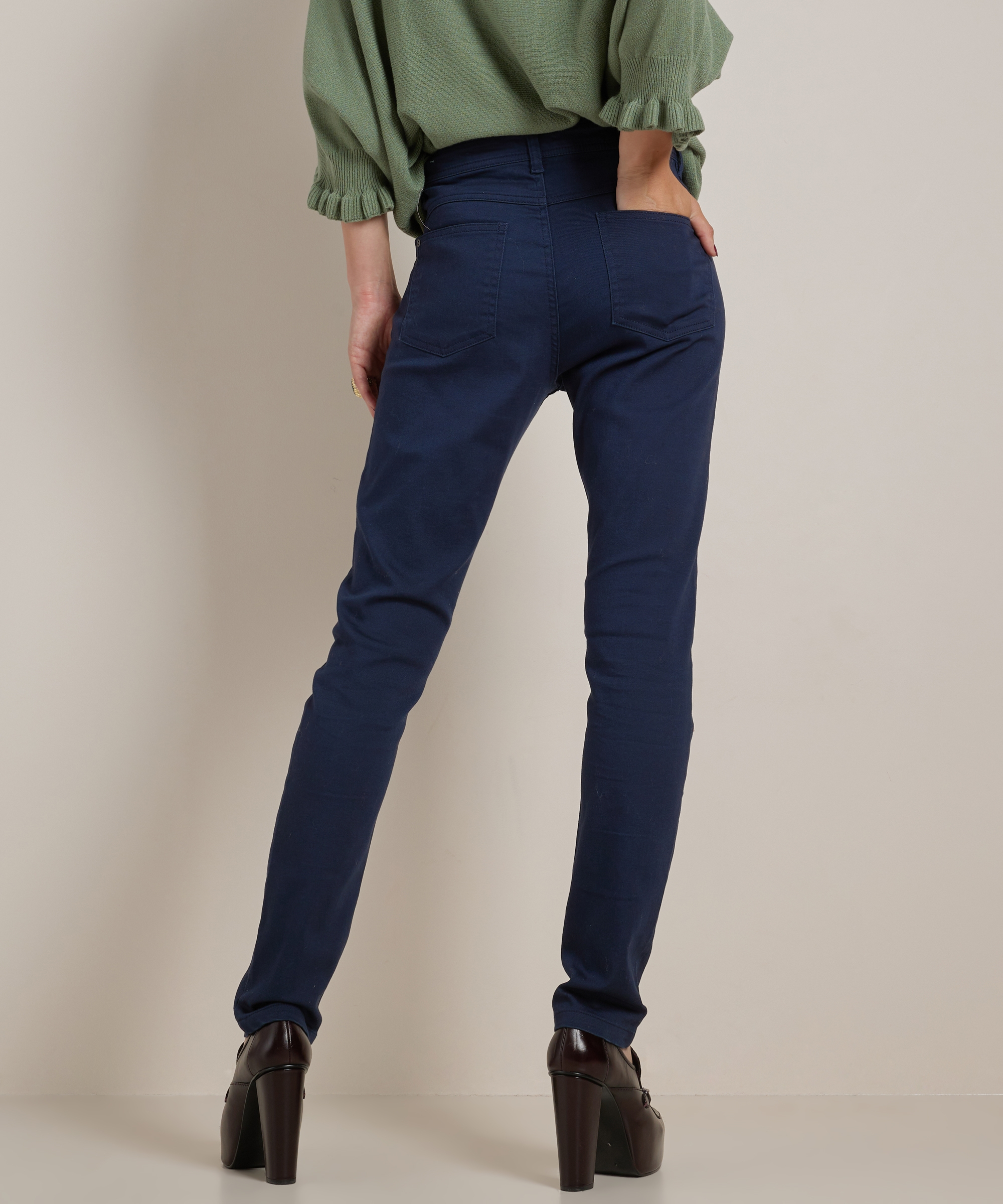 slim fit broek stretch twill