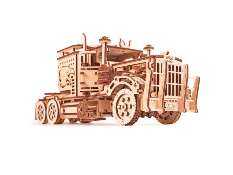 WoodTrick Bausatz LKW-Sattelschlepper Lastwagen 3D Bausatz aus Holz