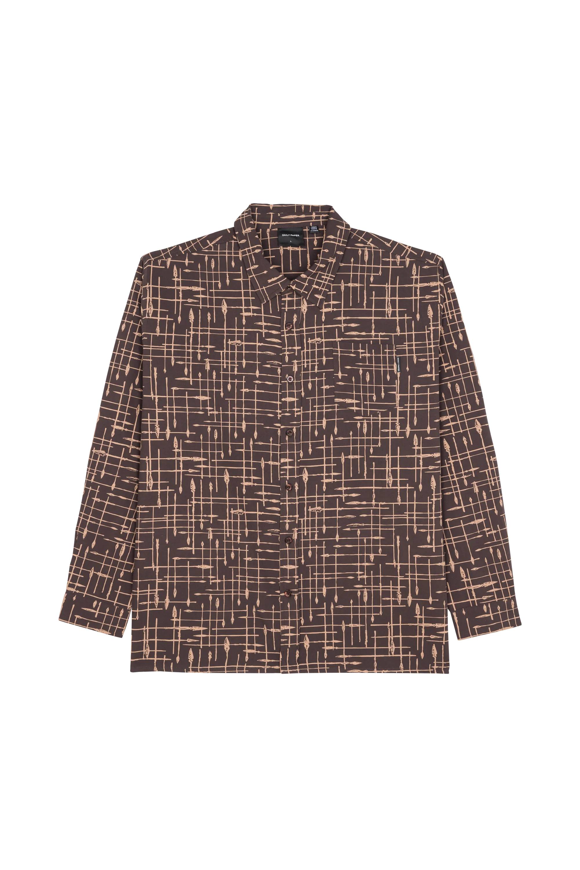 Daily Paper Chemise ramzo ls shirt Marron