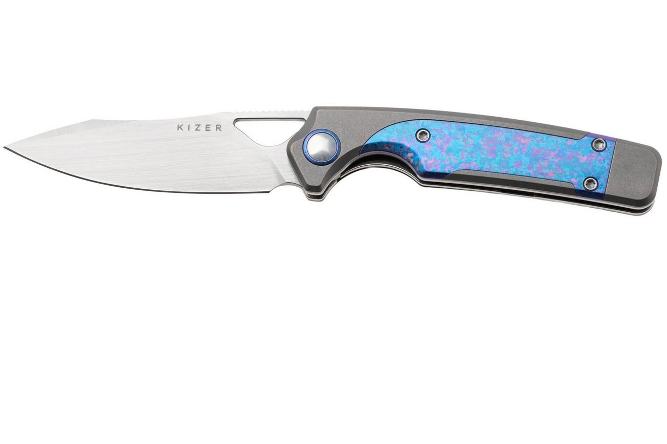 Kizer Ara KI3729A3, Hand Brushed Satin CPM S45VN, Snowflake Titanium zakmes, Jonathan Styles and Paul Munko design
