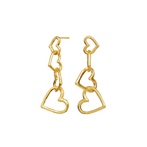 Maanesten Bonnie Øreringe, 18ct Gold Plated