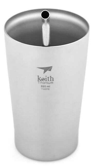 KEITH TITANIUM - PAILLE EN TITANE COURBEE