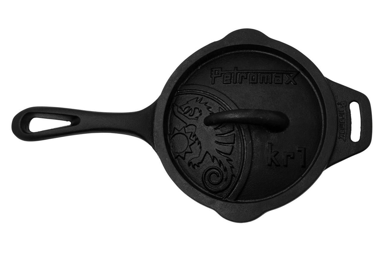 Petromax KR1 braadpan met deksel 1 liter, gietijzer