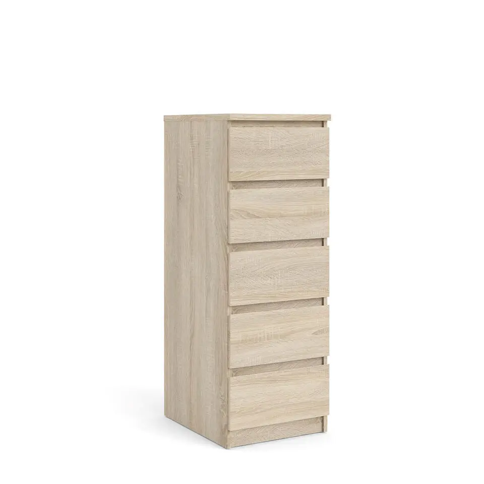 Hioshop Noulan commode 5 lades eiken decor