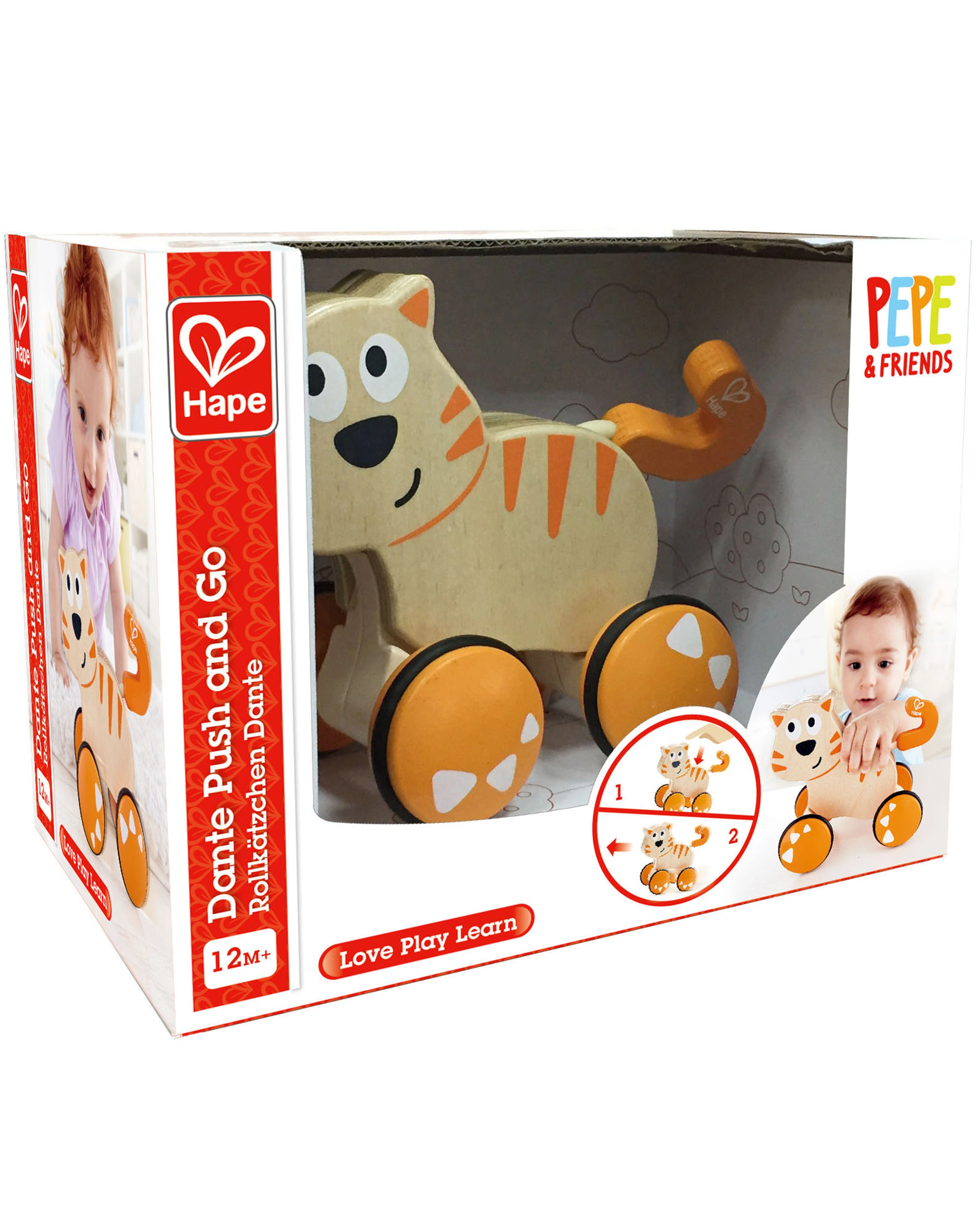 Rollkätzchen DANTE aus Holz