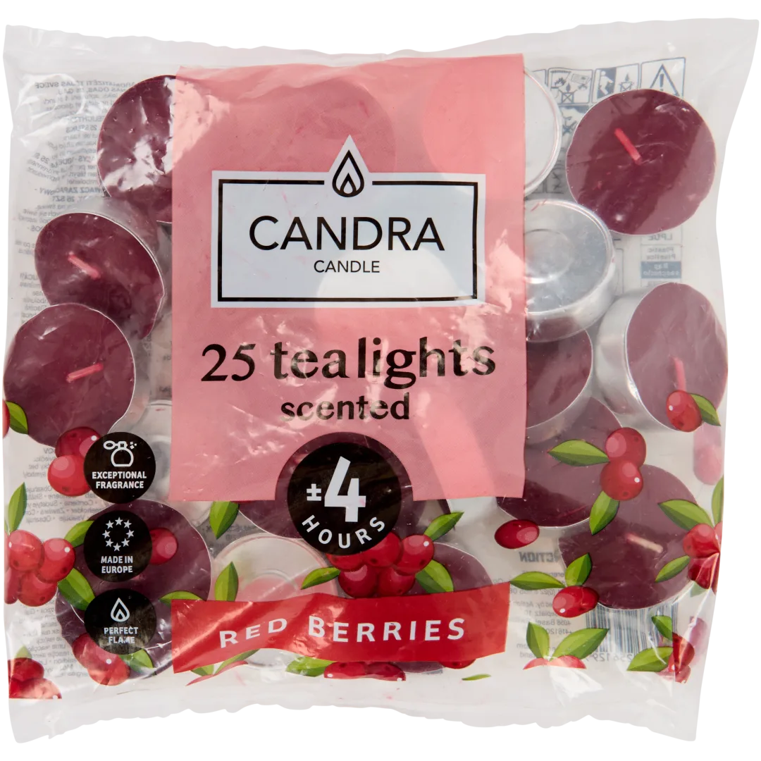 Candra geurtheelichten 25 stuks | diverse varianten