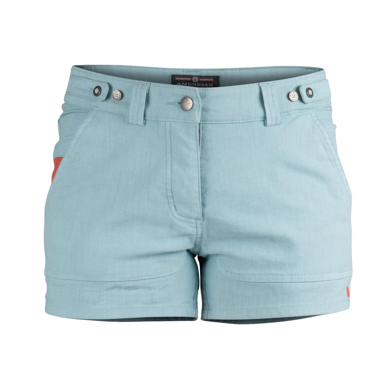 Amundsen Sports 4incher Oslo Shorts, Dame<br>Superkomfortabel med en solbleket denim-look!