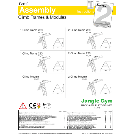 Jungle Gym Xtra komplet klatremodul
