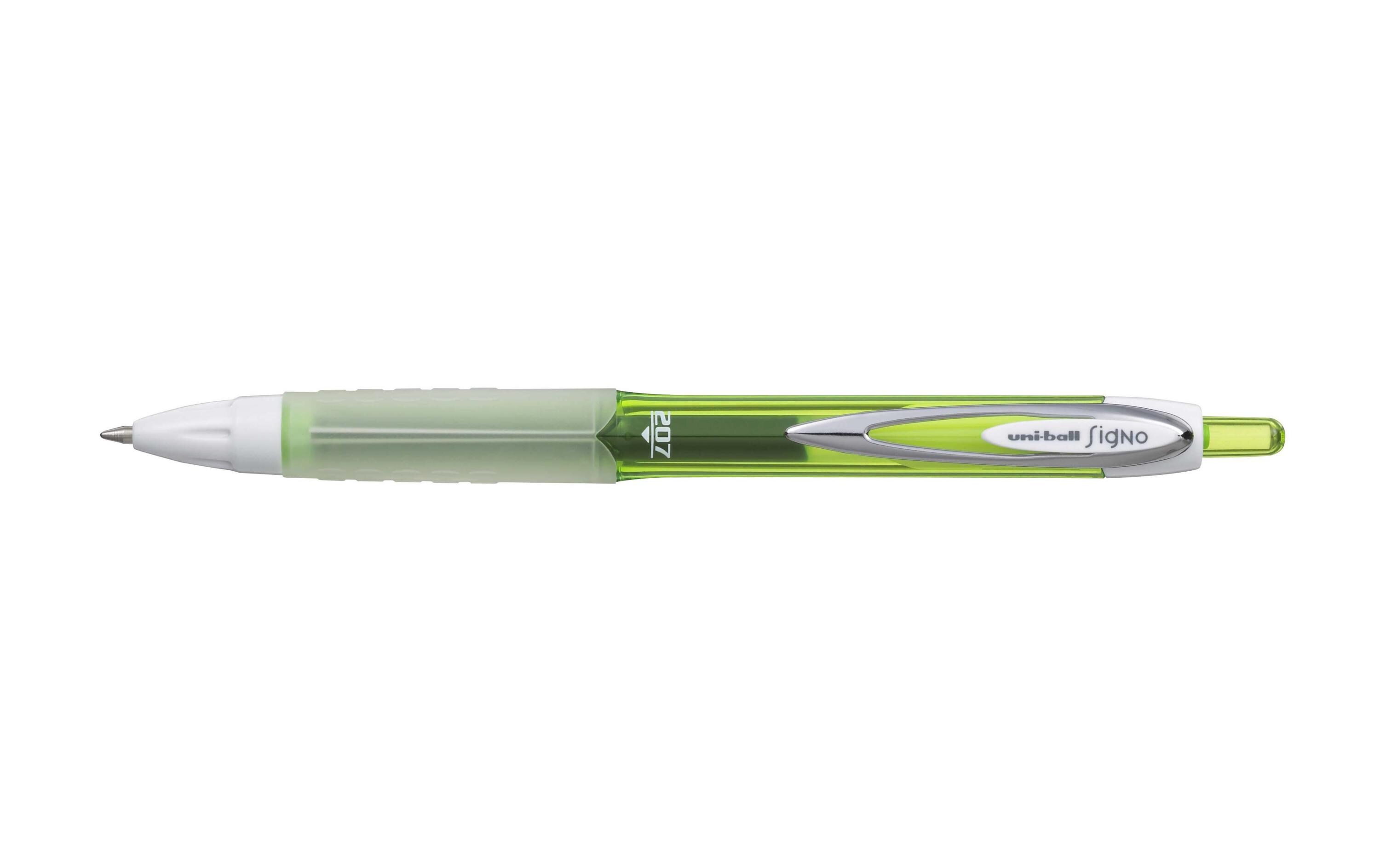 Gelschreiber Uniball Signo Gel-Ink 207 Colors 0.7 mm GrünGelroller mit Druckmechanik