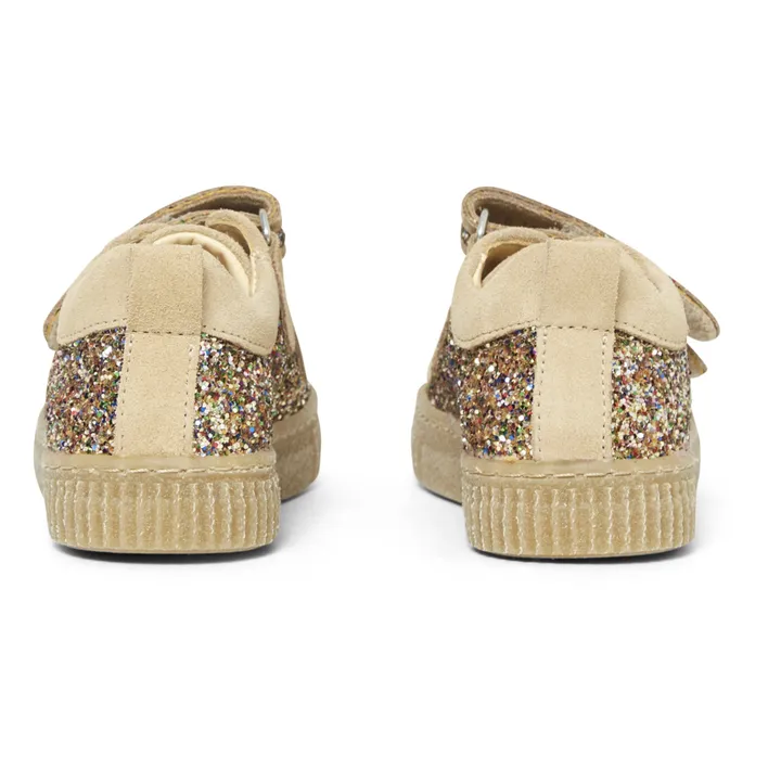Angulus Baskets Scratchs Paillettes | Beige