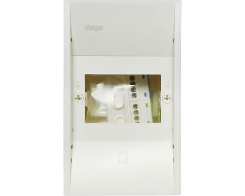 Hager GD104N opbouw mini verdeelbord voor 4 modules, grijs