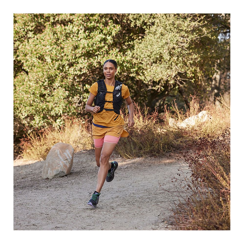 Asics TRAIL SCOUT™ 2 - Chaussures trail Femme black/whisper green