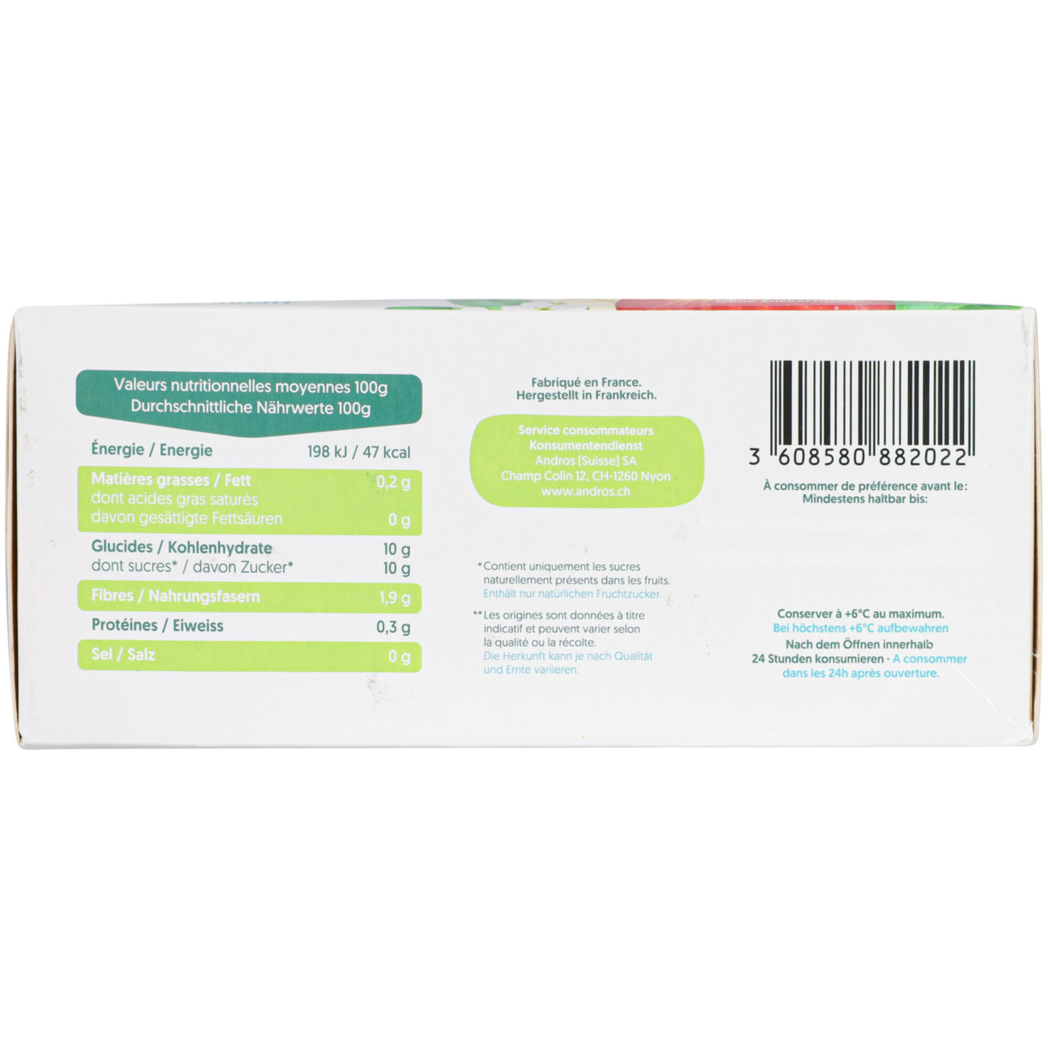 Andros Pocket Beutel Apfel 8x100g