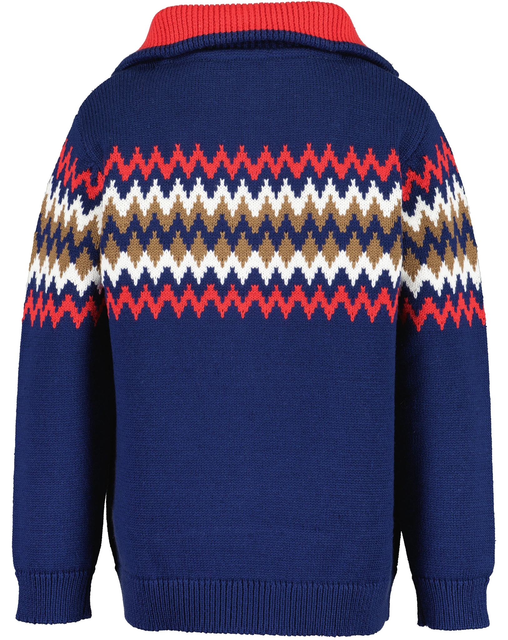 Strickpullover TROYER ZIG ZAG in ultramarin
