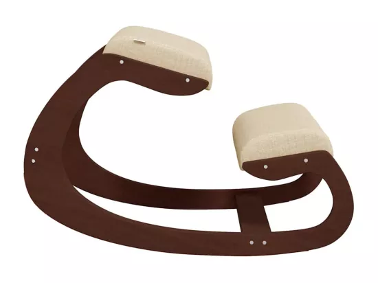 Chaise assis-genoux crème 55x84x55 cm contreplaqué de bouleau
