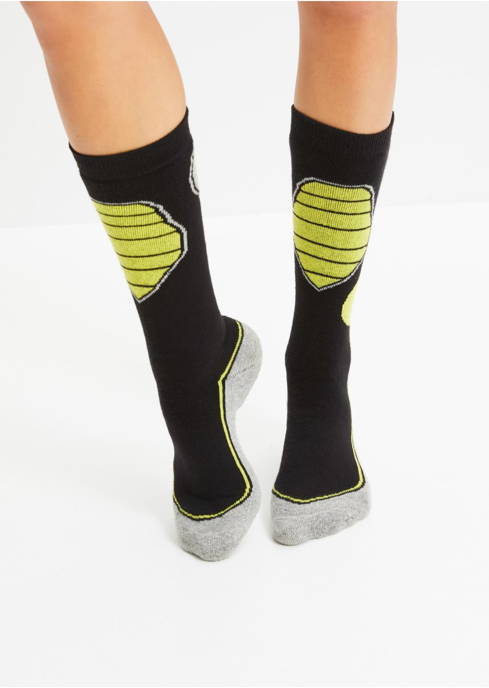 Lot de 2 paires de chaussettes de ski thermo avec intérieur éponge
