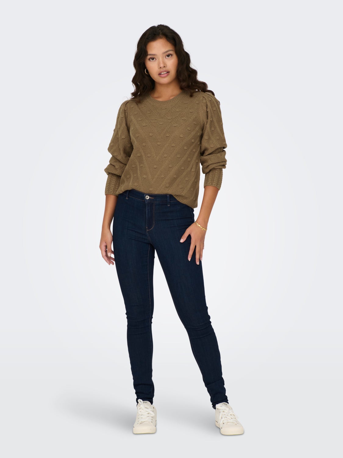 JDYSELMA Strickpullover Toasted Coconut