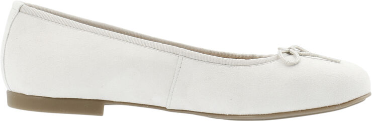 Bianco BIAMADISON Ballerina Suede Off white