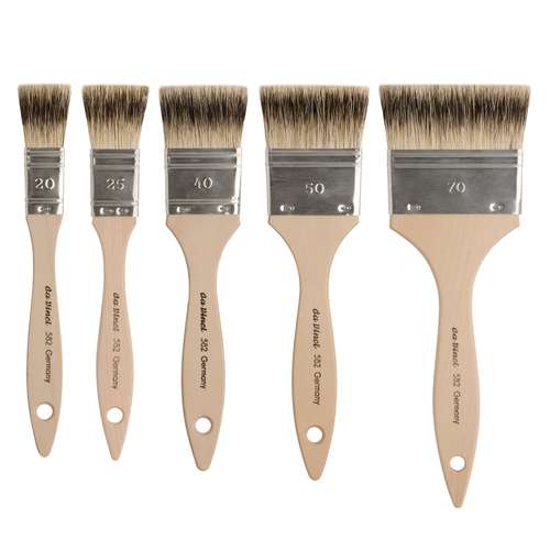 da Vinci Breite Haarpinsel, Serie 582, Dachshaarpinsel