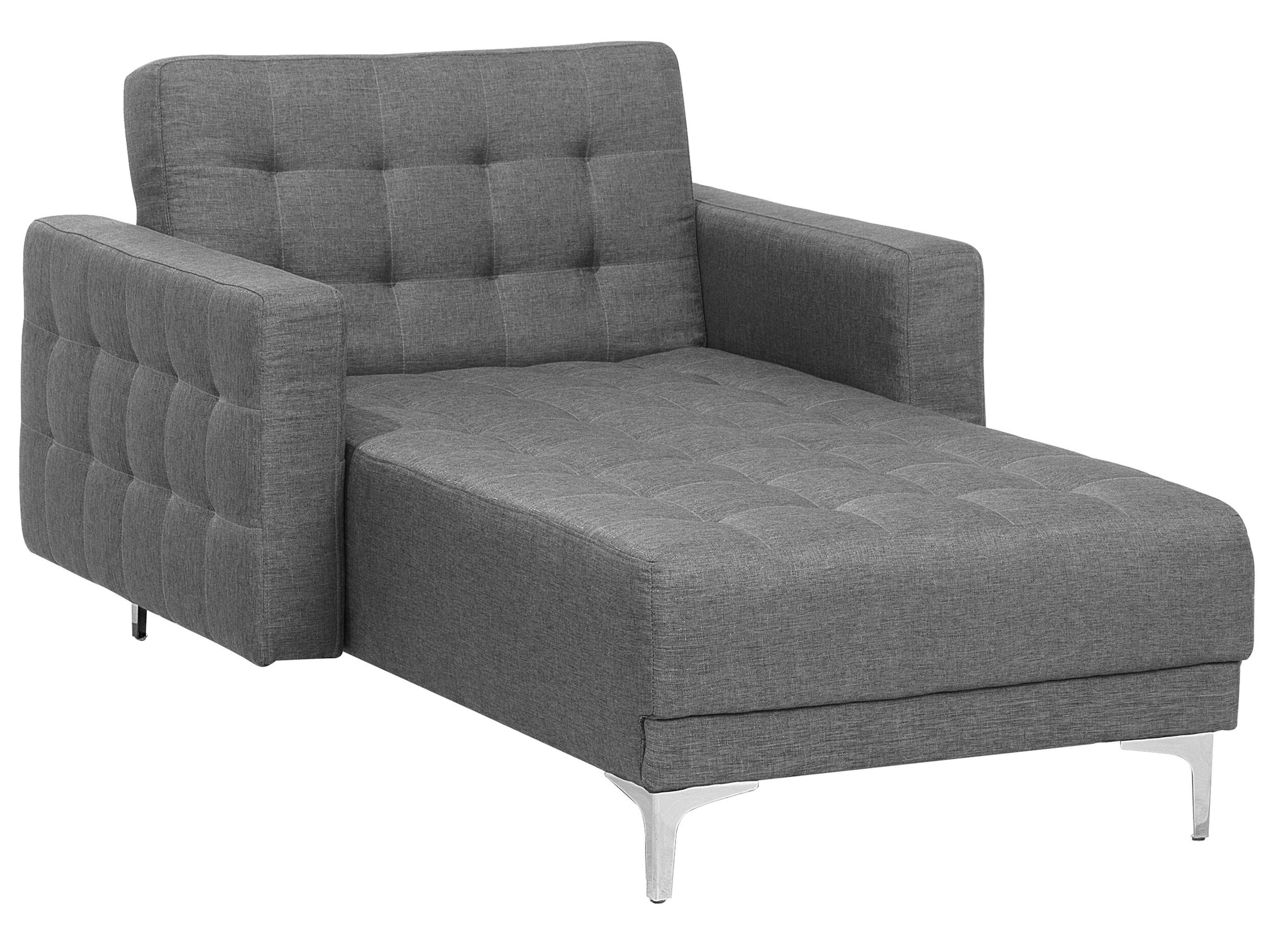 Chaise longue ABERDEEN Stof Grijs