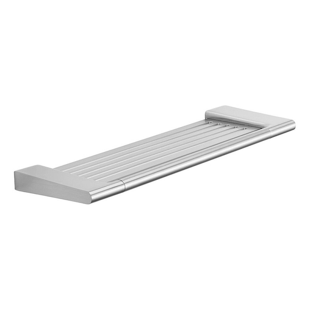 HYLLE PRESSALIT STYLE BØRSTET STÅL 390MM