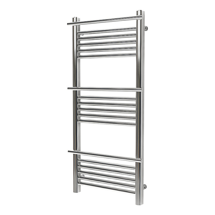 Sèche-serviettes eau chaude GoodHome Solna vertical chromé mat 313 W