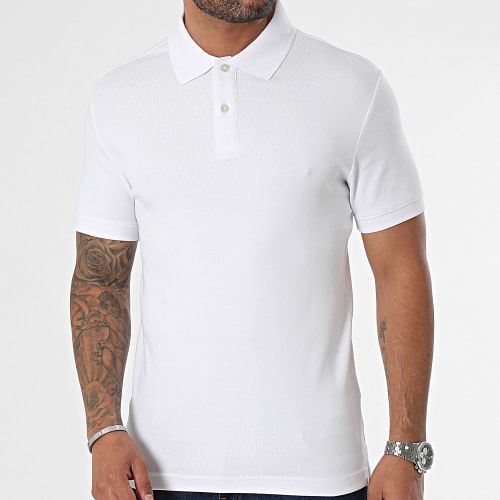 Polo Manches Courtes M4RP66-KBL51 Blanc