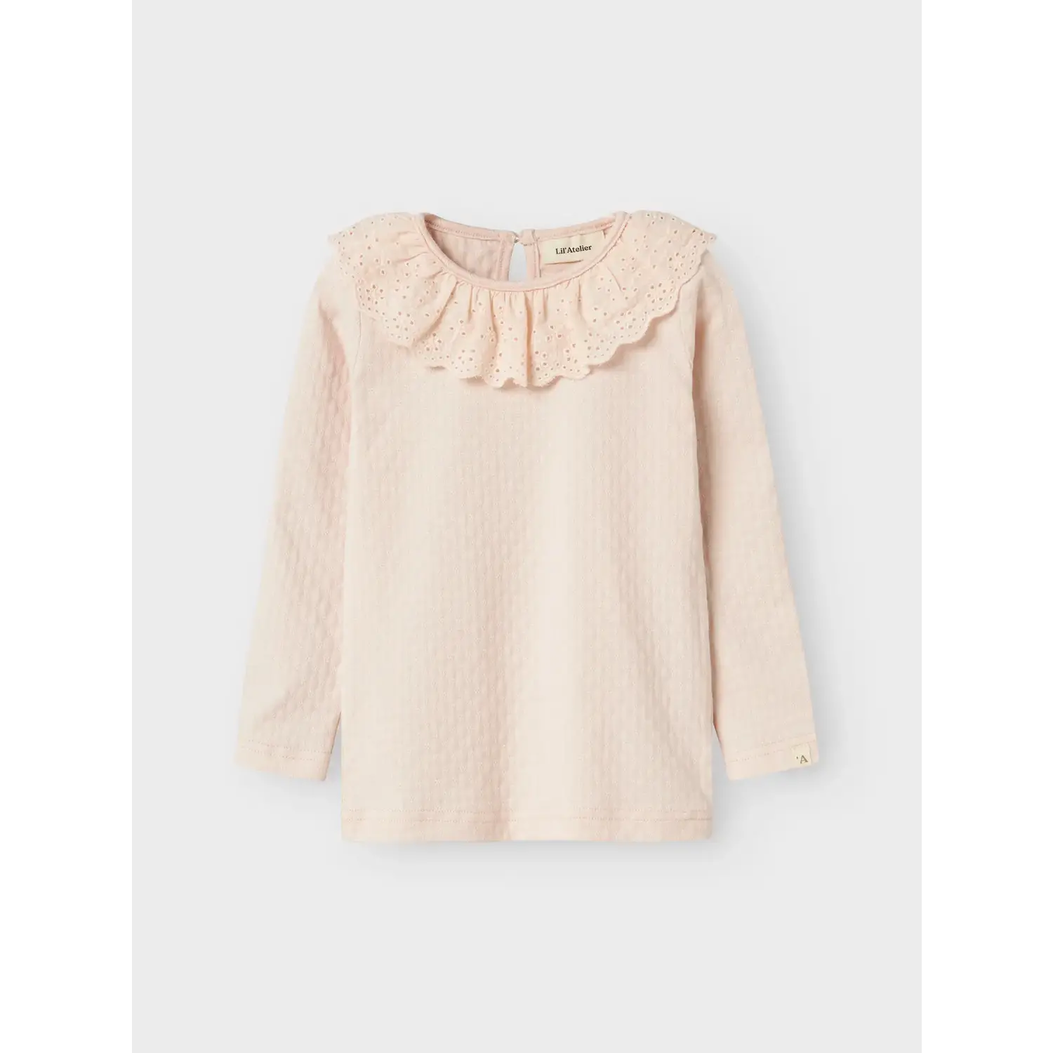 Lil ' Atelier | NMFKIRA LS SLIM TOP LIL | Silver Peony