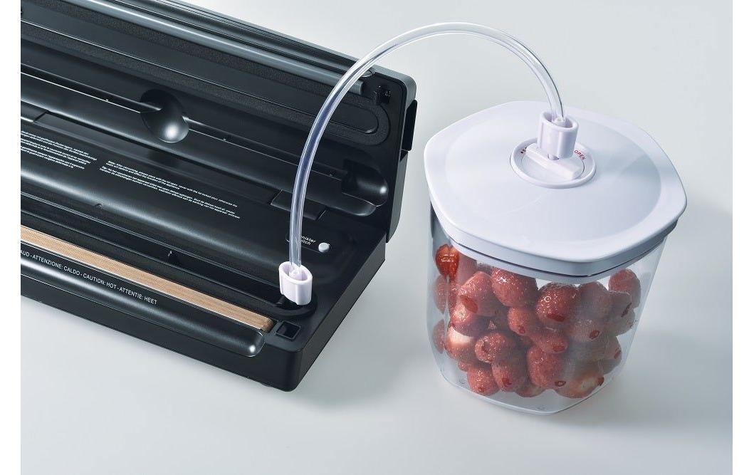 Vakuumiergerät Smart Typ 574 Silber/Schwarz<br>Vakuumier-System mit herausnehmbarer Tropfschale