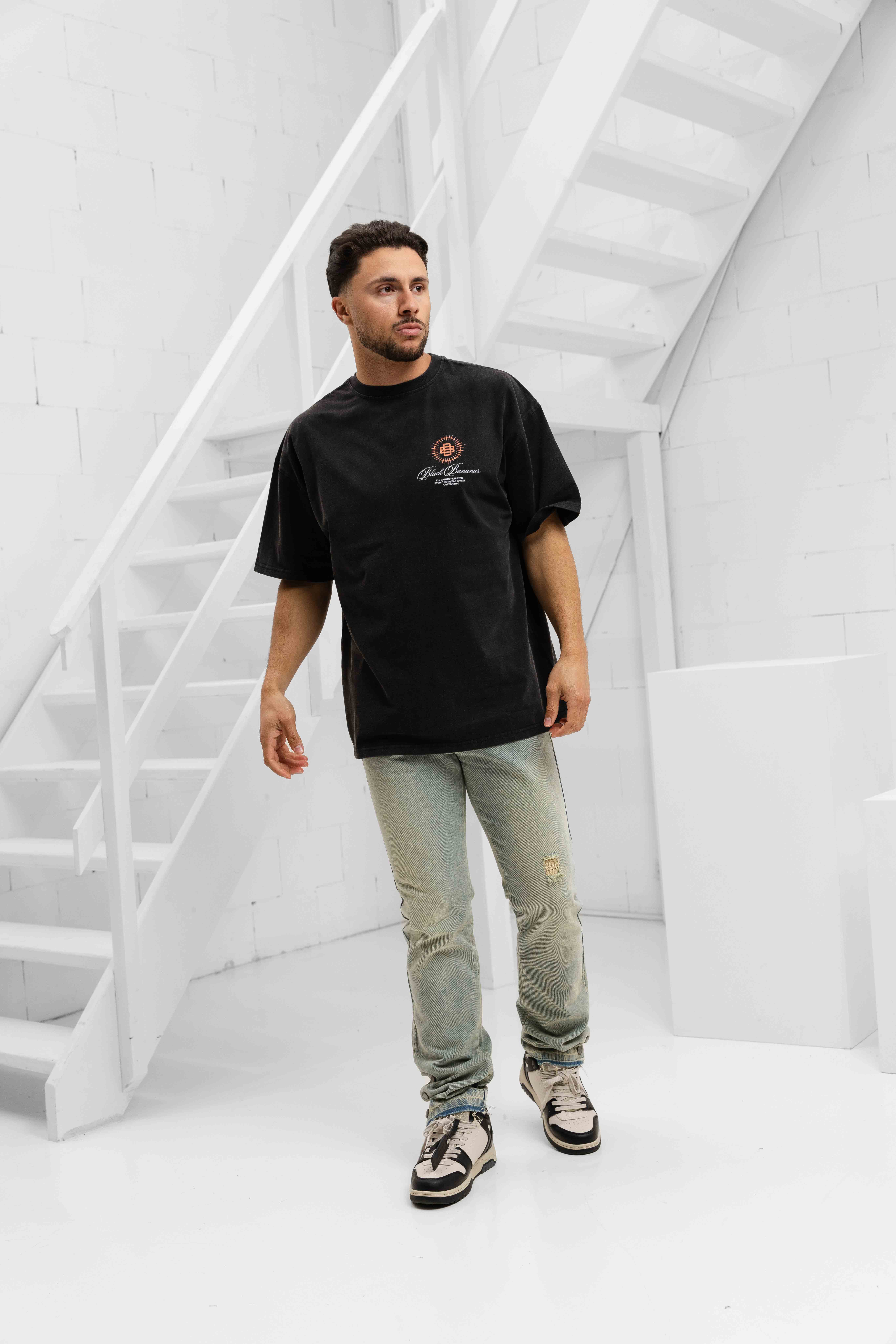 Black Bananas Heaven T-Shirt Heren Zwart