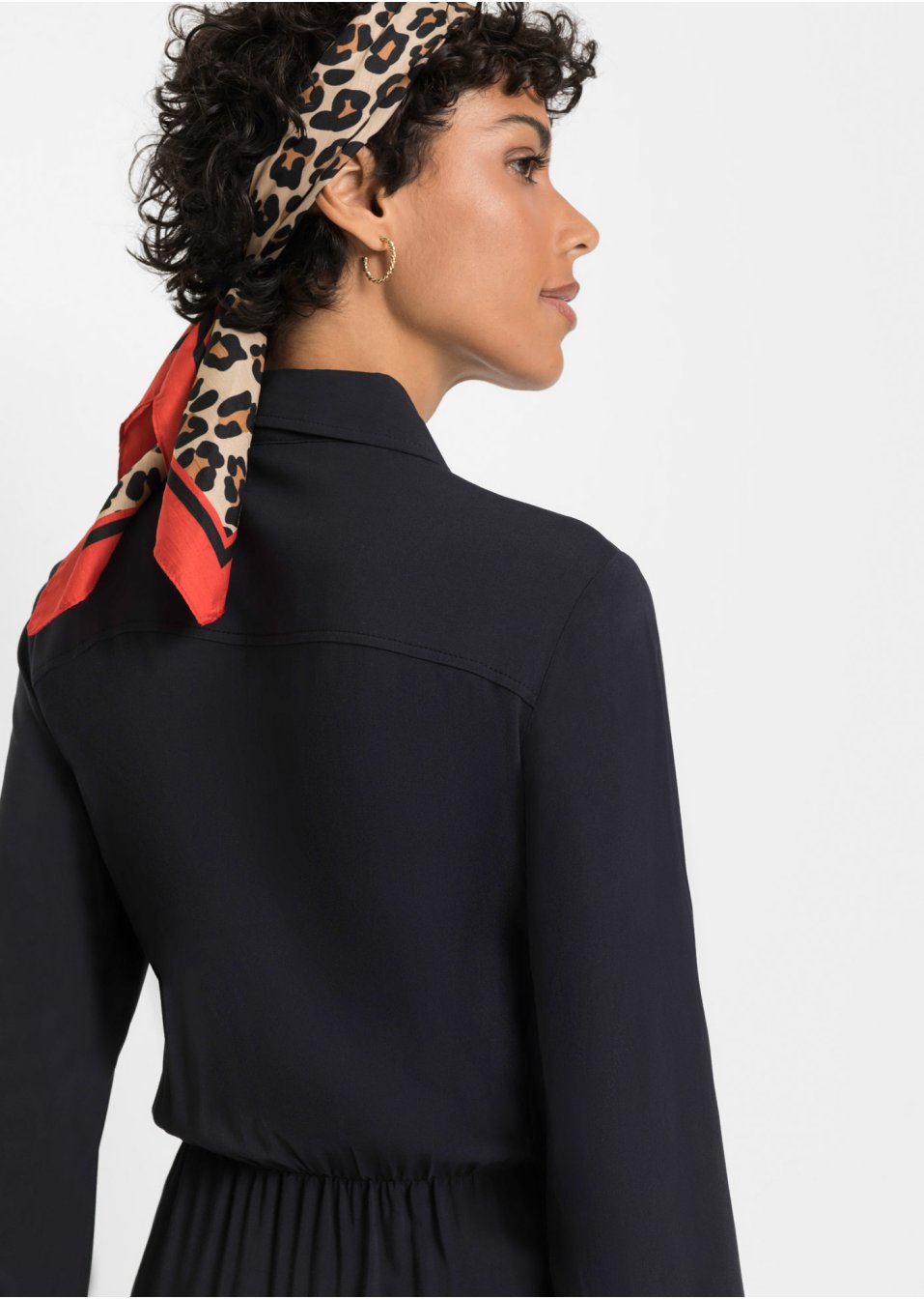 Robe-chemise avec détail nœud