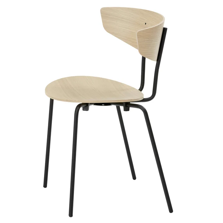 Ferm Living - Herman Stuhl, Esche schwarz / schwarz