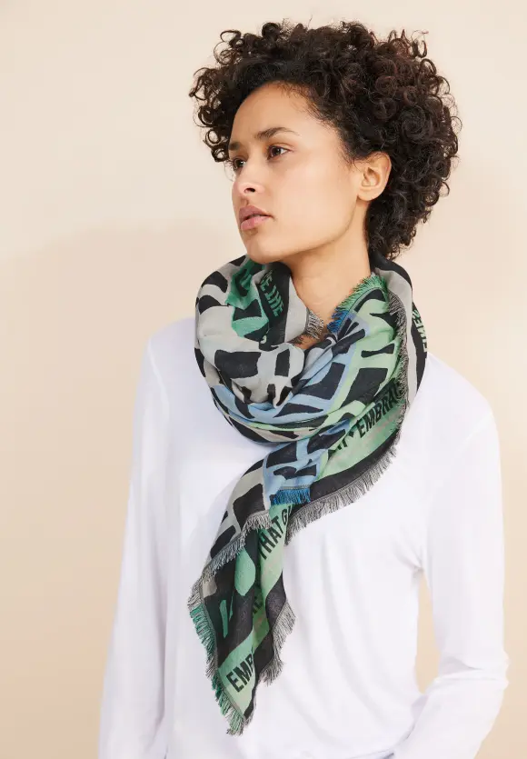 Jacquard Print Tuch - fresh spring green