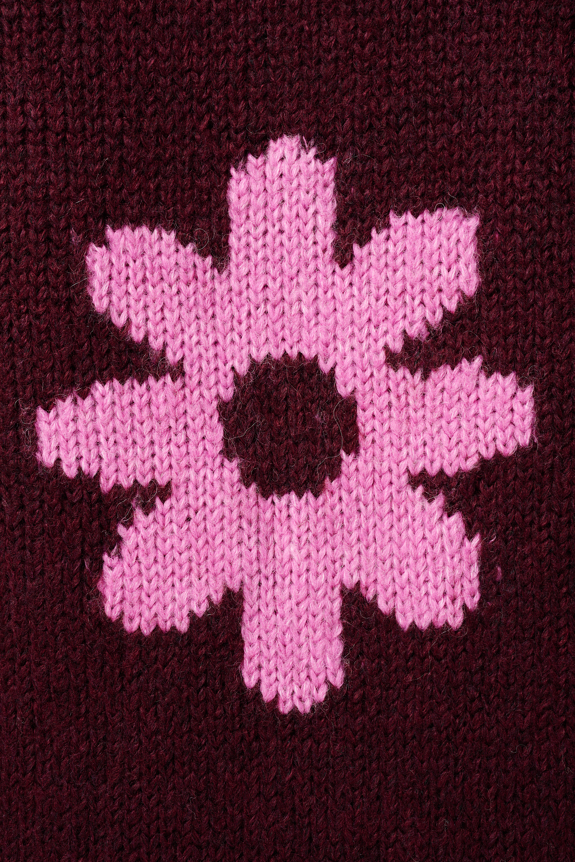 Trui met bloemen print Multi Pink