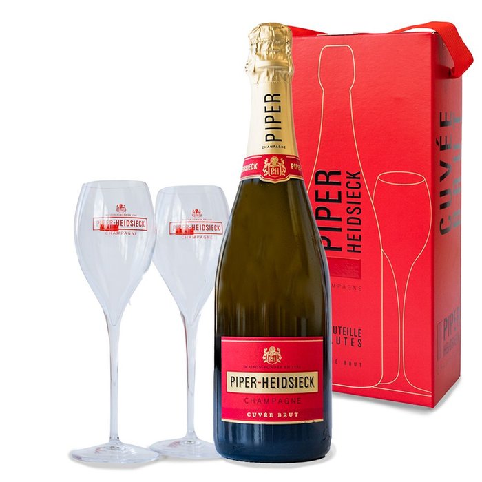 Piper Heidsieck | Brut Glasspack | 750ml met 2 glazen