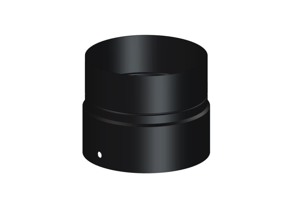 OVERGANG EMALJERT Ø130MM SVART