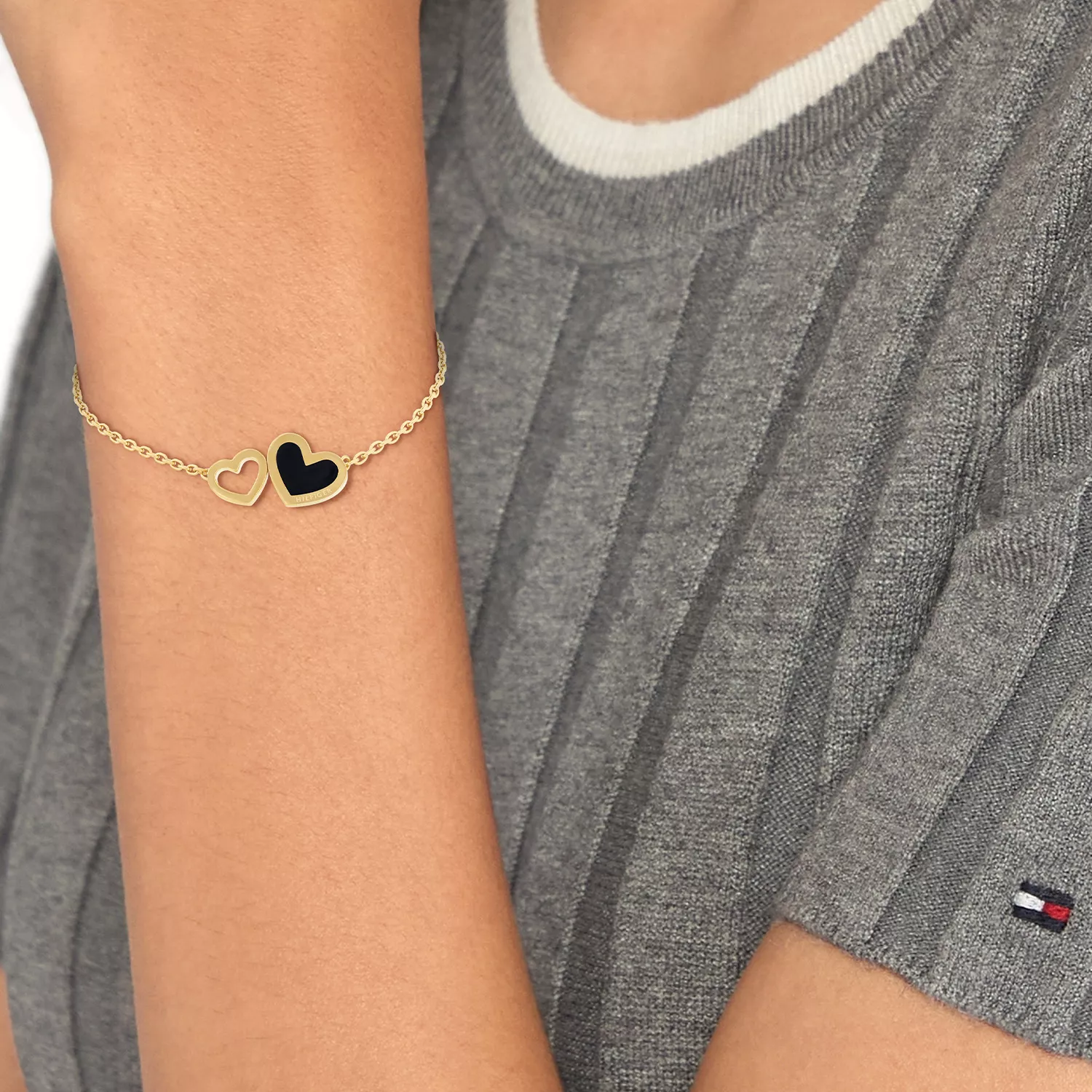 Tommy Hilfiger Enamel Hearts Armbånd Rustfrit Stål 2780740