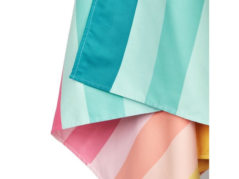 Dock & Bay Strandtuch Coastal Candy 200 cm x 90 cm, Mehrfar Badetuch mit praktischem Stoff-Beutel