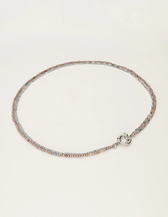 My Jewellery Sunrocks ketting taupe MJ12200
