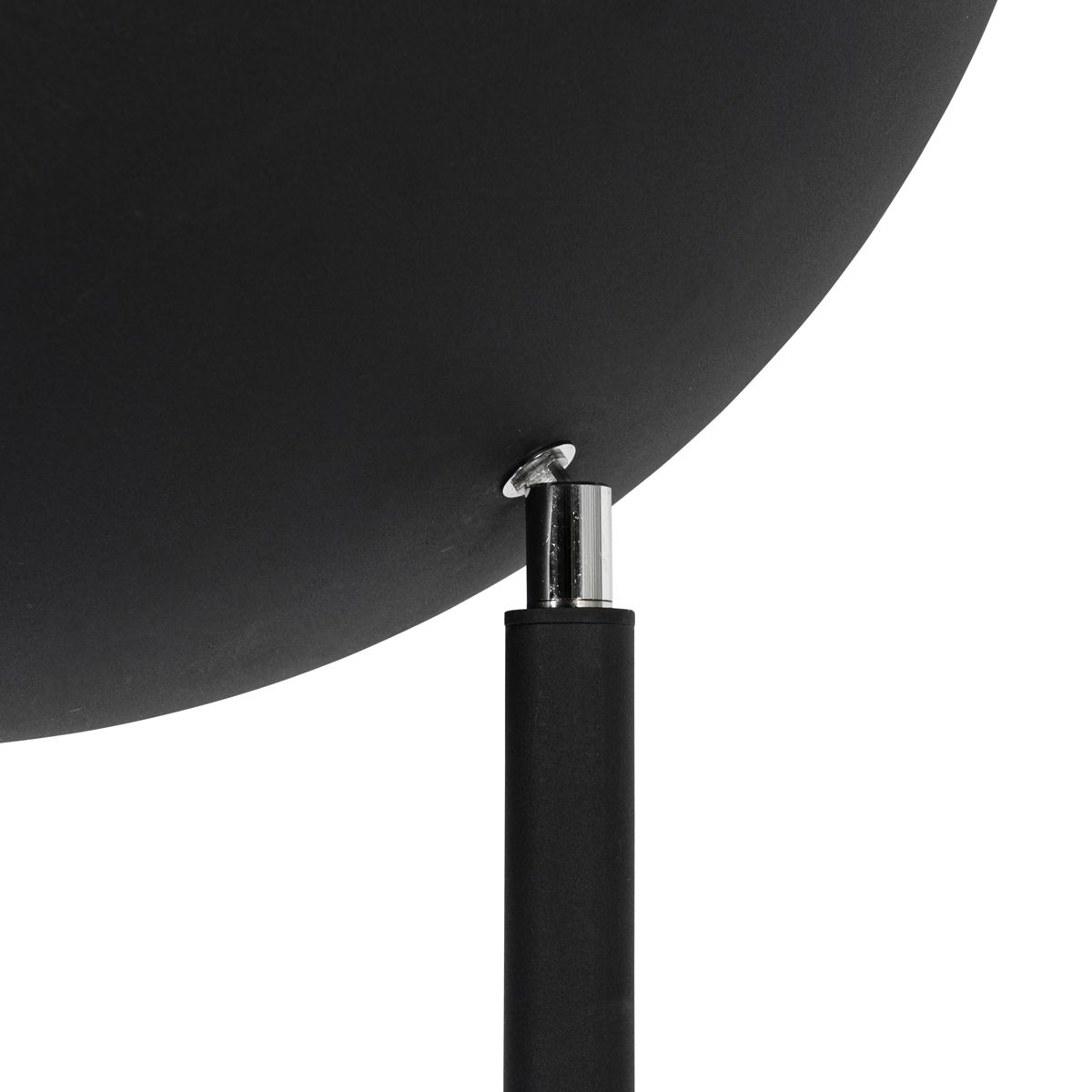 Industriële vloerlamp zwart met gouden binnenkant 60 cm - Magnax