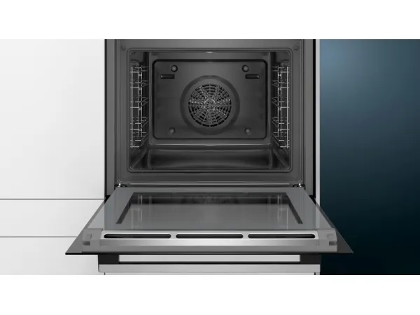 Siemens iQ500 HB579GBS0 - Ovn - til indbygning - niche - bredde: 56 cm - dybde: 55 cm - højde: 58.5 cm - med selv-rengøring - Klasse A - rustfrit stål