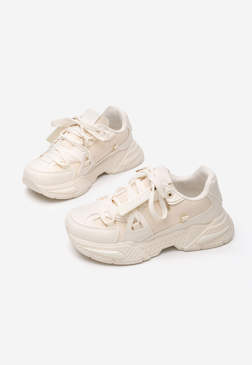 Baskets pour femme beige Cathey